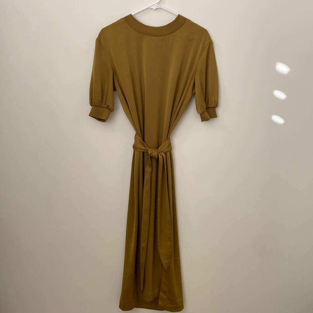 Who What Wear Silk Midi Dress